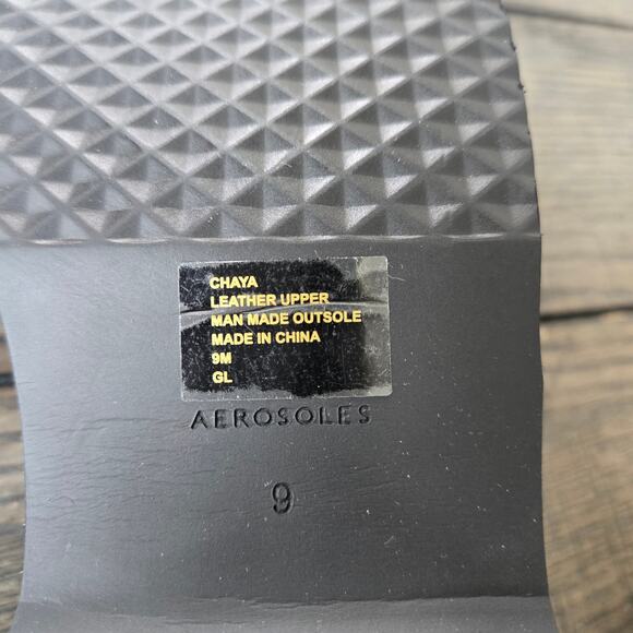 Aerosole Chaya Black Sandal Size 9M New - Picture 2 of 9